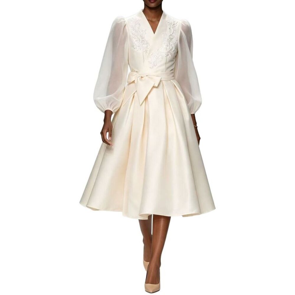 Linda Charm Womens Midi Dress